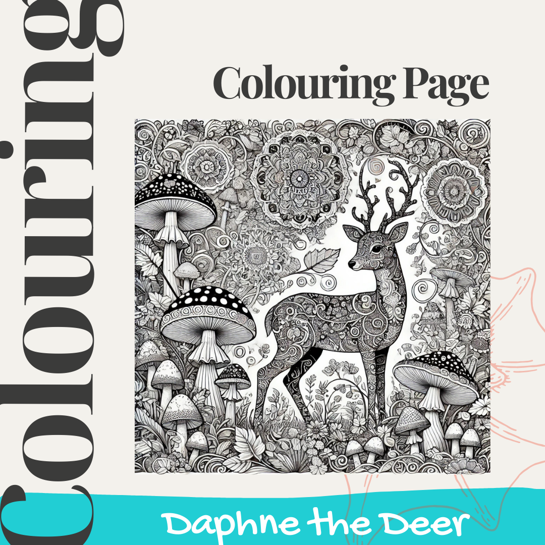 Daphne the Deer Colouring Page